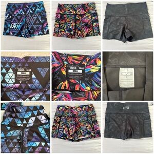 CVG/Varied Gear Women’s Athletic Shorts - Black, Multicolor, Blue Patterns